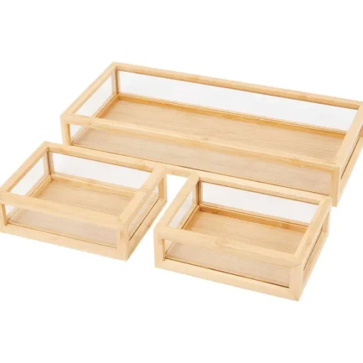 Merk Woonaccessoires>Bamboe Opbergbakjes