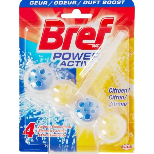 Bref Schoonmaakmiddelen> Power Activ' Toiletblok Citroen
