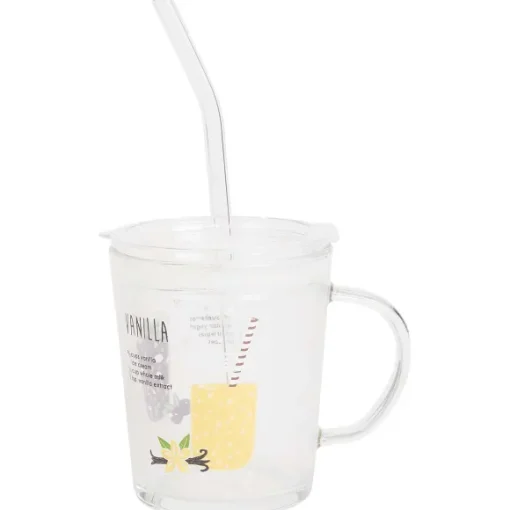 Merk Servies>Drinkglas Met Deksel En Rietje